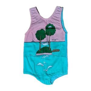 NWOT Vintage Girls Swimsuit Size 6